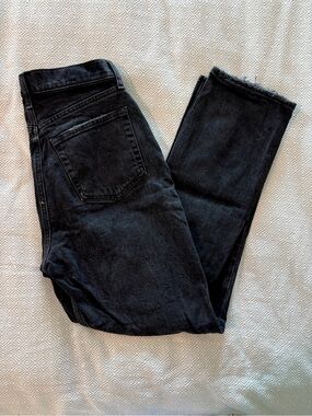 Abercrombie & Fitch Black High-Rise Straight Jeans